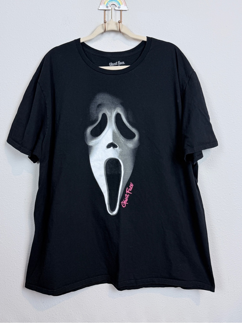 Ghost Face Black Graphic Tee Short Sleeve 3XL